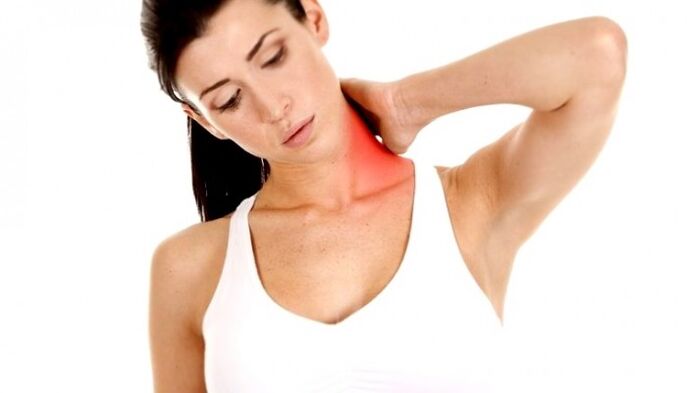 Neck pain due to osteochondrosis