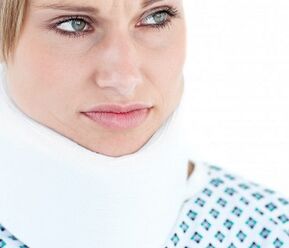 Neck corset for osteochondrosis