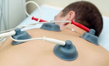 Treatment of cervical osteochondrosis by electrical therapy